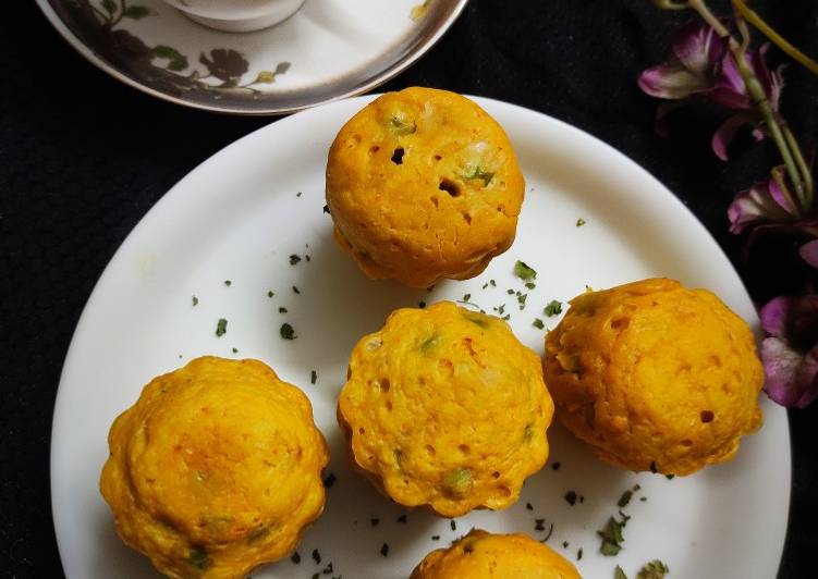 Step-by-Step Guide to Prepare Perfect Peas Savoury Muffins