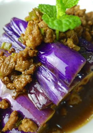 影音示範 五分鐘快速上菜 茄子肉末 的食譜成品照片