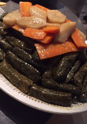 صورة لوصفة ورق عنب بزيت