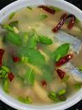 Tom Yum with Fresh Mackerel and Holy Basil
