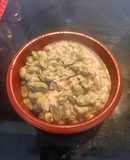 Habas en leche de almendras