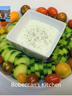 A picture of Bobeccan’s Tzatziki Sauce.