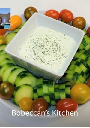 A picture of Bobeccan’s Tzatziki Sauce.