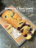 Blueberry & Black Grapes Butter Cake