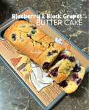 Blueberry & Black Grapes Butter Cake