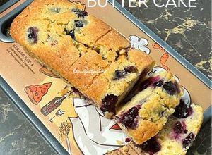 Gambar Blueberry & Black Grapes Butter Cake
