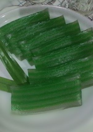 Foto resep Kue Lapis Pandan "kenyal"