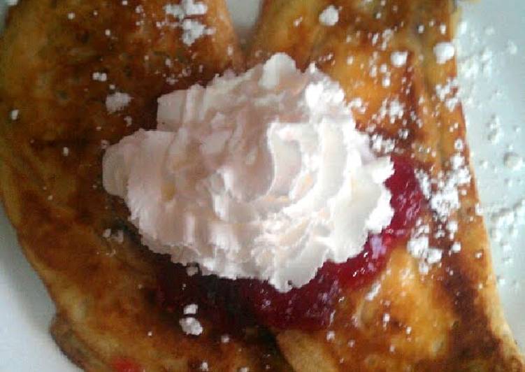 strawberry ,banana,cream cheese  stuffed pancake