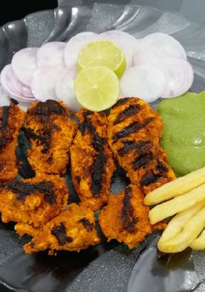A picture of Grilled Tandoori Chicken.