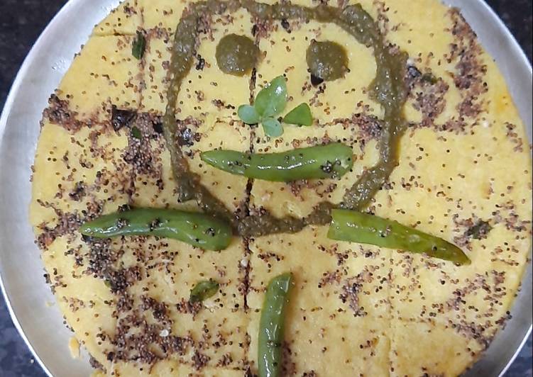 Simple Way to Cook Perfect Dhokla recipe
