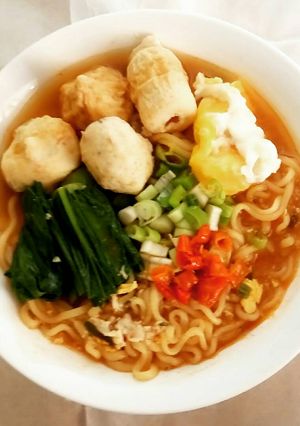 Foto resep Ramyeon Instant Baso Seafood