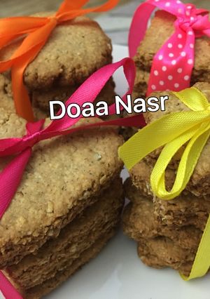 صورة لوصفة بسكويت الشوفان المقرمش