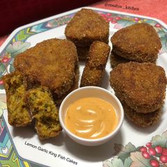 A picture of Lemon Garlic King Fish Cakes.