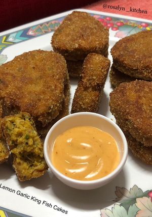 A picture of Lemon Garlic King Fish Cakes.