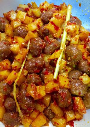 Foto resep Sambal Goreng Kentang Bola Daging