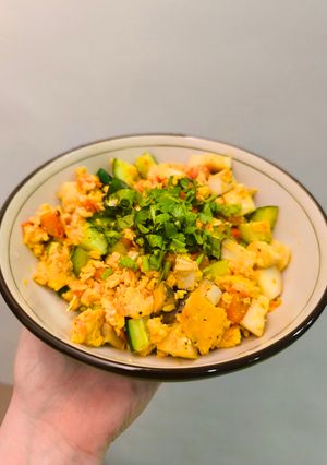 減脂料理 蔬菜炒蛋 的食譜成品照片