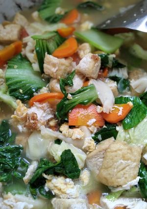 Foto resep Capcay kuah sayur, tahu putih