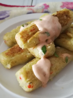 Una foto de Taquitos de Chayota rellenos con Queso