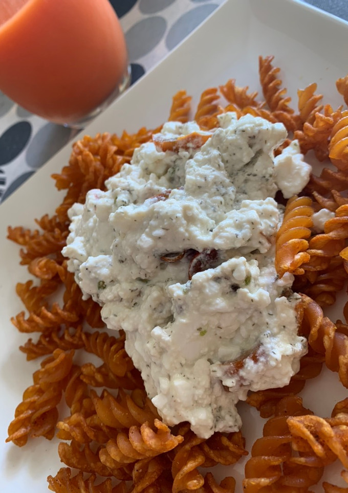 Una foto de Pasta crujiente en airfryer