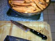 A picture of potatos and molasses