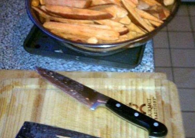 Recipe of Homemade Cumbersome Sweet Potato Fries