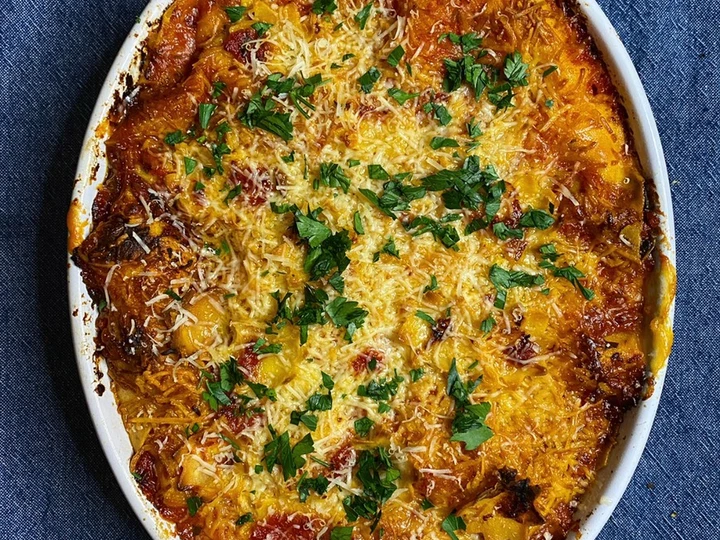 Easy Way Make Lasagna Sayuran Malam Hari Kerja which So Delicious