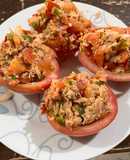 Jitomates rellenos de atún