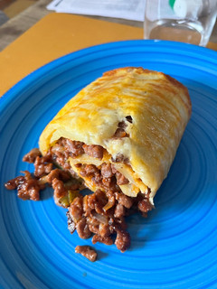 Una foto de Rollo de patata relleno de carne