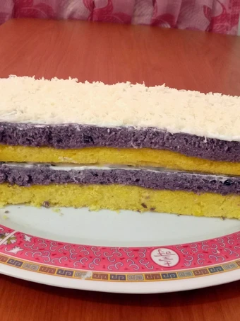 Cara Gampang Membuat Resep Bolu Lapis Ubi Ungu yang  Bikin Ketagihan Anti Ribet, Sempurna