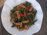 Tumis Kacang Panjang Tempe Pedas