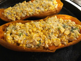 Calabaza rellena con humita