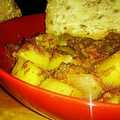 A picture of Tex's Corned Beef 'Tator Hash 🐮.