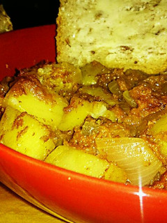 A picture of Tex's Corned Beef 'Tator Hash 🐮.