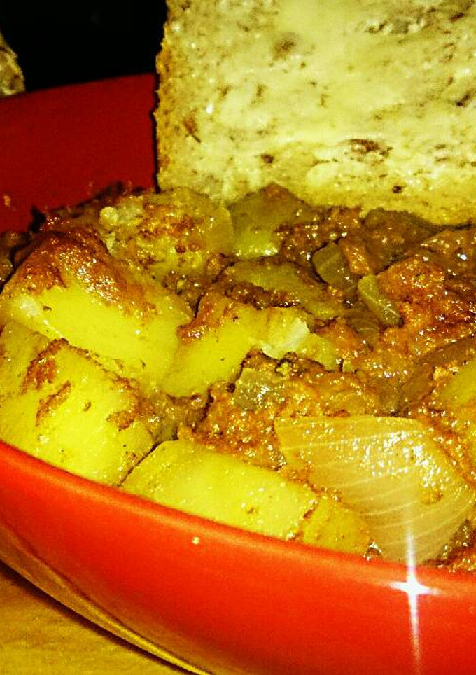 A picture of Tex's Corned Beef 'Tator Hash 🐮.