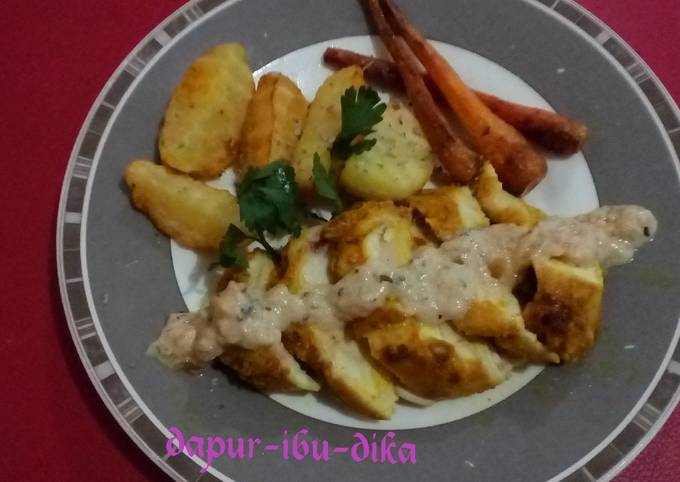 Fillet Dada Ayam Saus Musim Semi