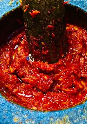 A picture of Kathiyawadi Lasan ni chutney.