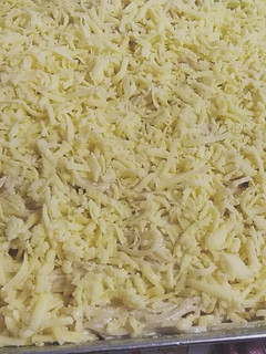 Una foto de Pasta Alfredo al horno
