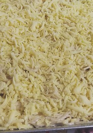 Una foto de Pasta Alfredo al horno