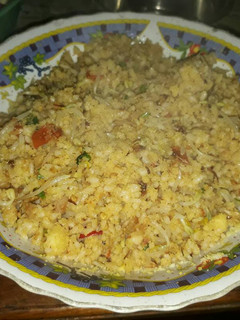 Foto resep Nasi empok goreng ikan asin