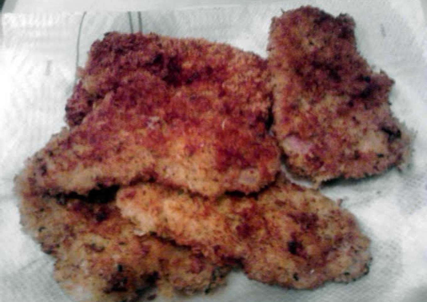 Panko crusted fried pork chops