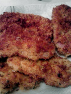 A picture of Panko crusted fried pork chops.