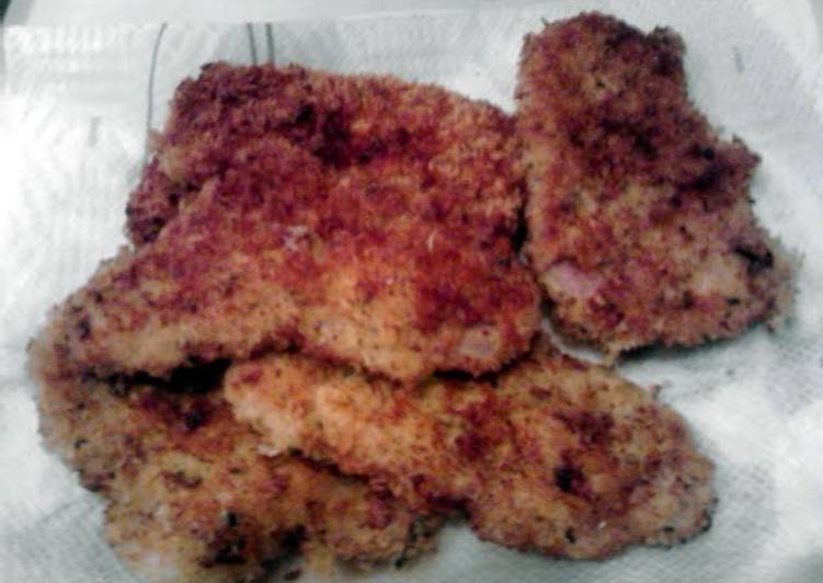 Steps to Make Speedy Panko crusted fried pork chops