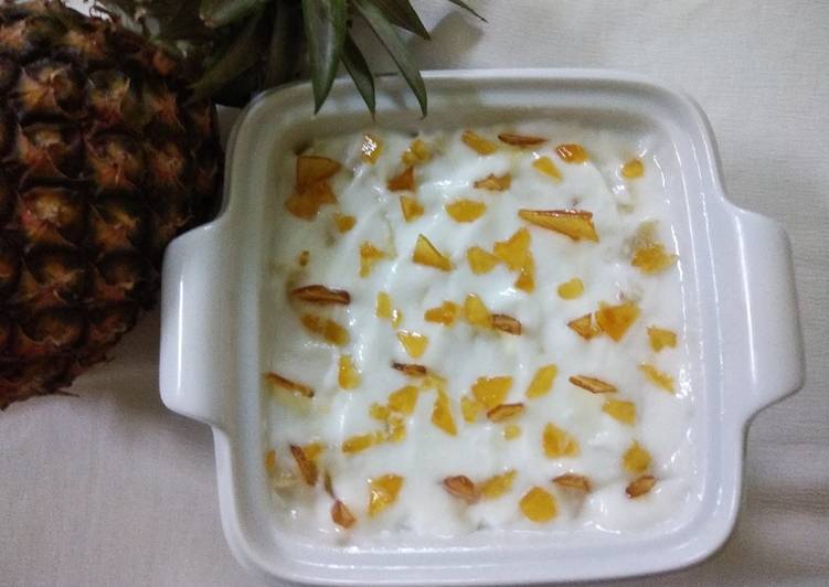 Pineapple Crunch Delight Recipe by Rosy Sethi Cookpad