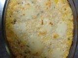 Pastel de arroz y pollo
