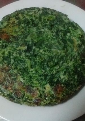 Una foto de Buñuelon de acelga o espinaca