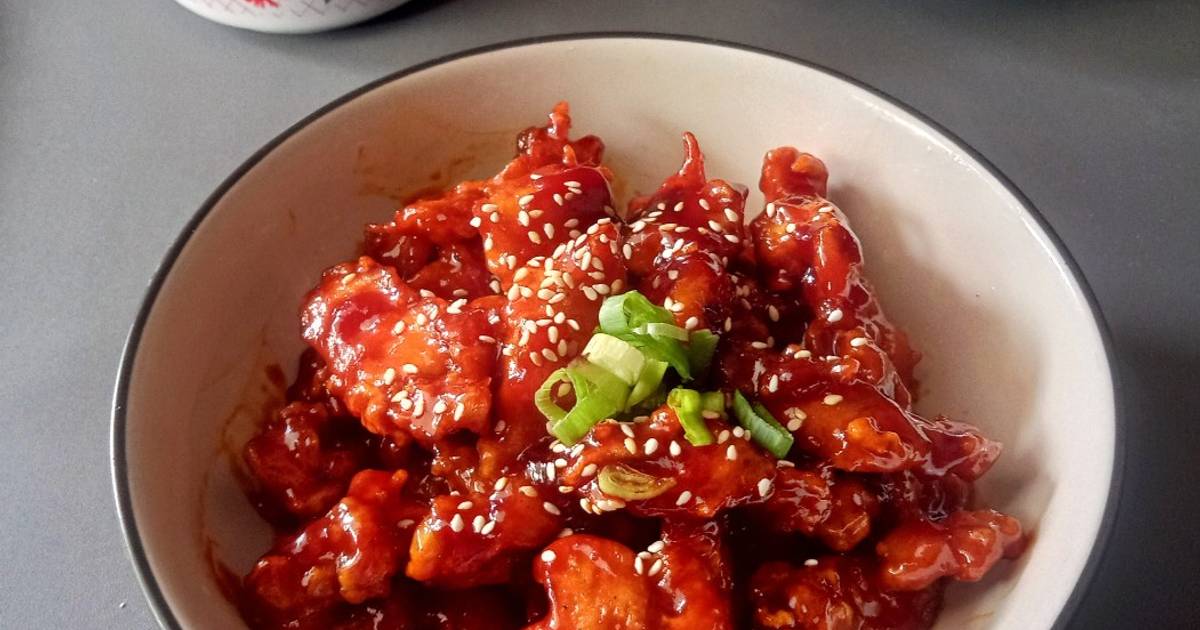 Resep Ayam Krispy Pedas ala Korea oleh Ummu Isa - Cookpad