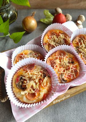 Foto resep Button Mushroom Mini Pizza (1268)