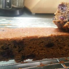 A picture of Blueberry Gingerbread.