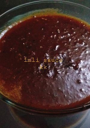 A picture of Imli Sauce/ Tamarind sauce.