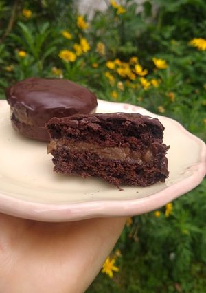 Una foto de Alfajores veganos